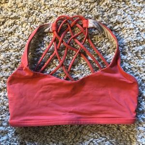 Salmon Lululemon Bra Size 4